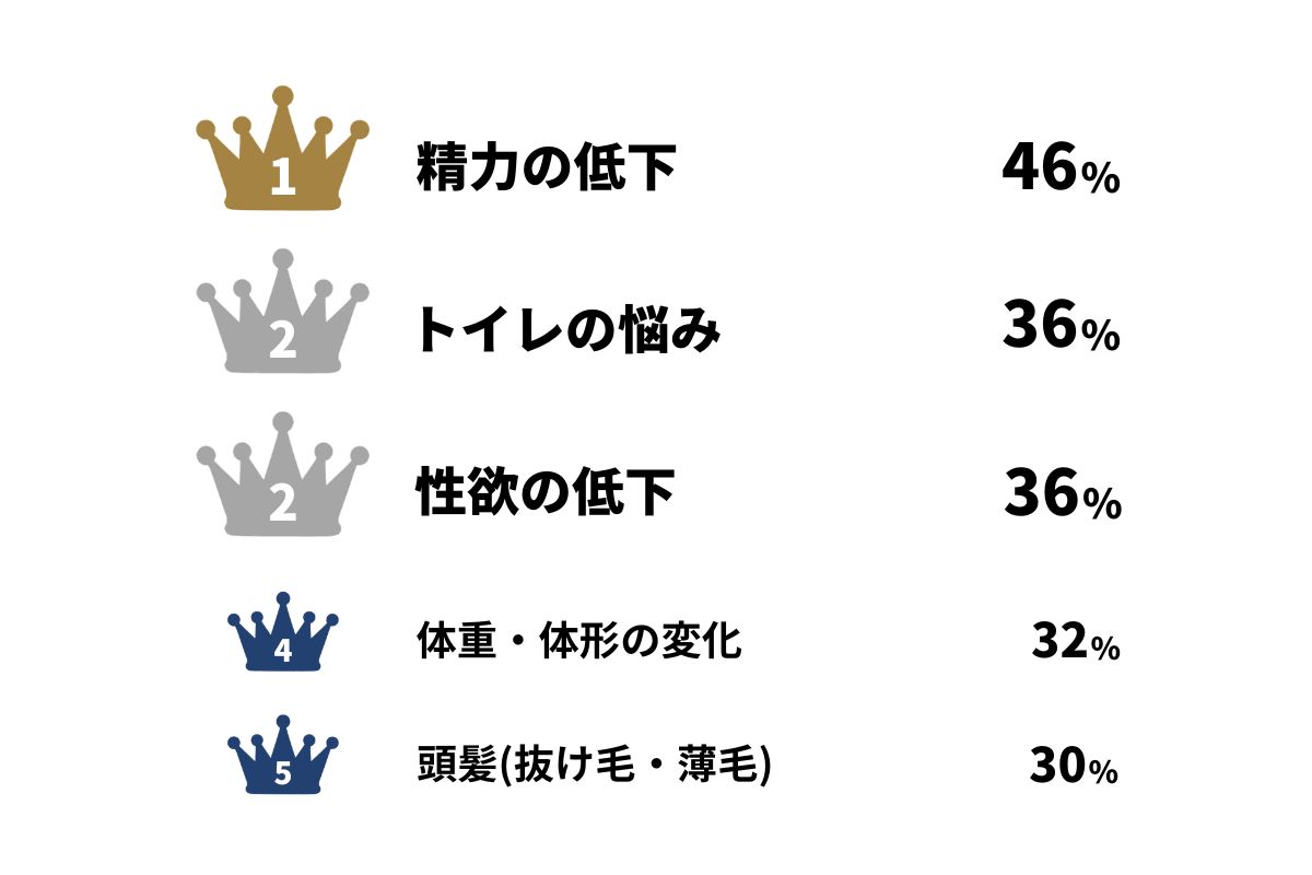 今後不安に感じる悩みの調査